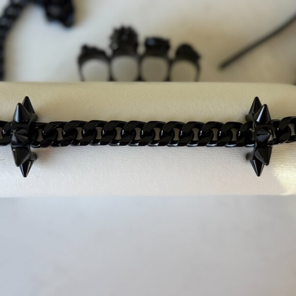 Alexander McQueen Mini Jewelled Satchel in Soft Ivory - Picture 8 of 12